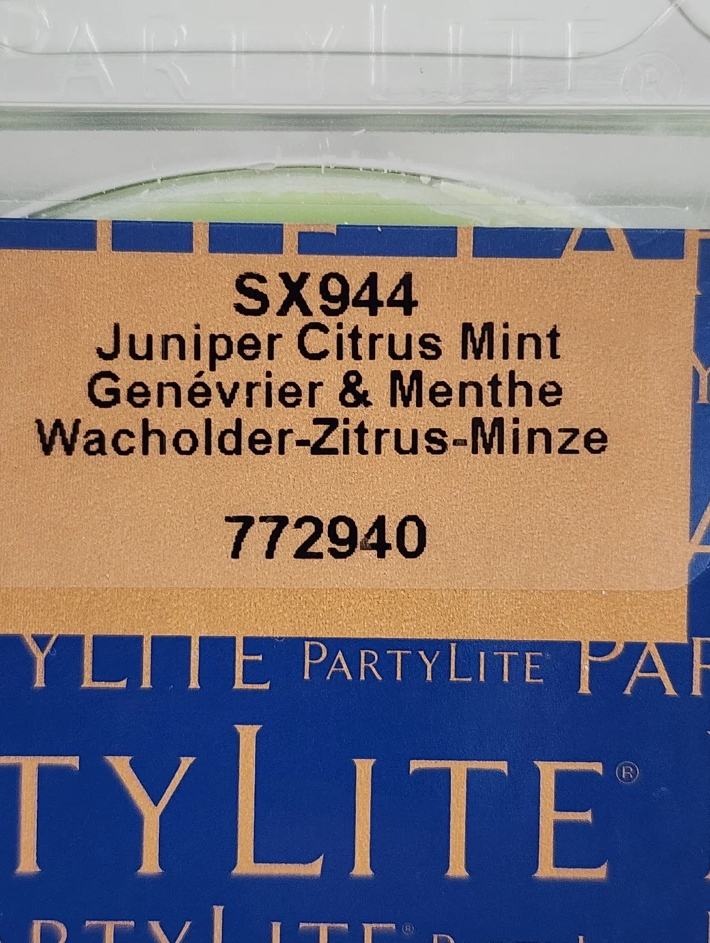 PartyLite Juniper Citrus Mint Scent Plus Melts Green (3) Pack Bundle - Picture 4 of 4